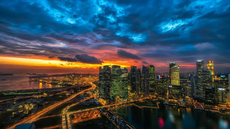 91助手安卓版城市商务区航拍视频素材