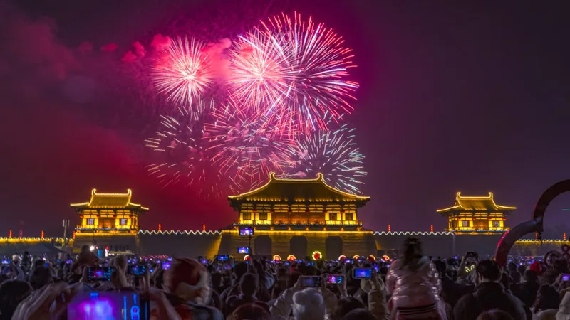 91助手安卓版春节烟花庆祝视频素材