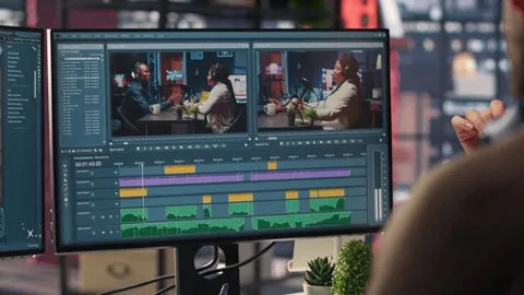 91助手安卓版视频编辑团队工作场景素材